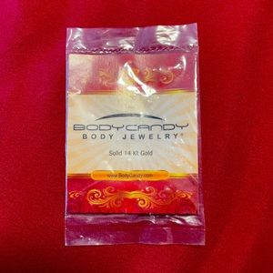 White gold nose ring